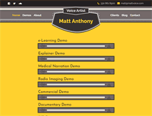 Tablet Screenshot of mattvoice.com